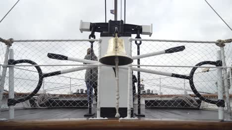 ship's bell and equipment