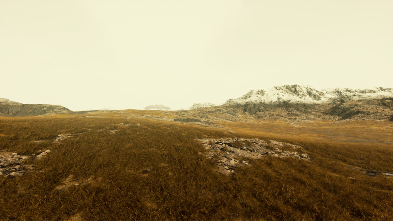 vista panorámica de las montañas cubiertas de nieve