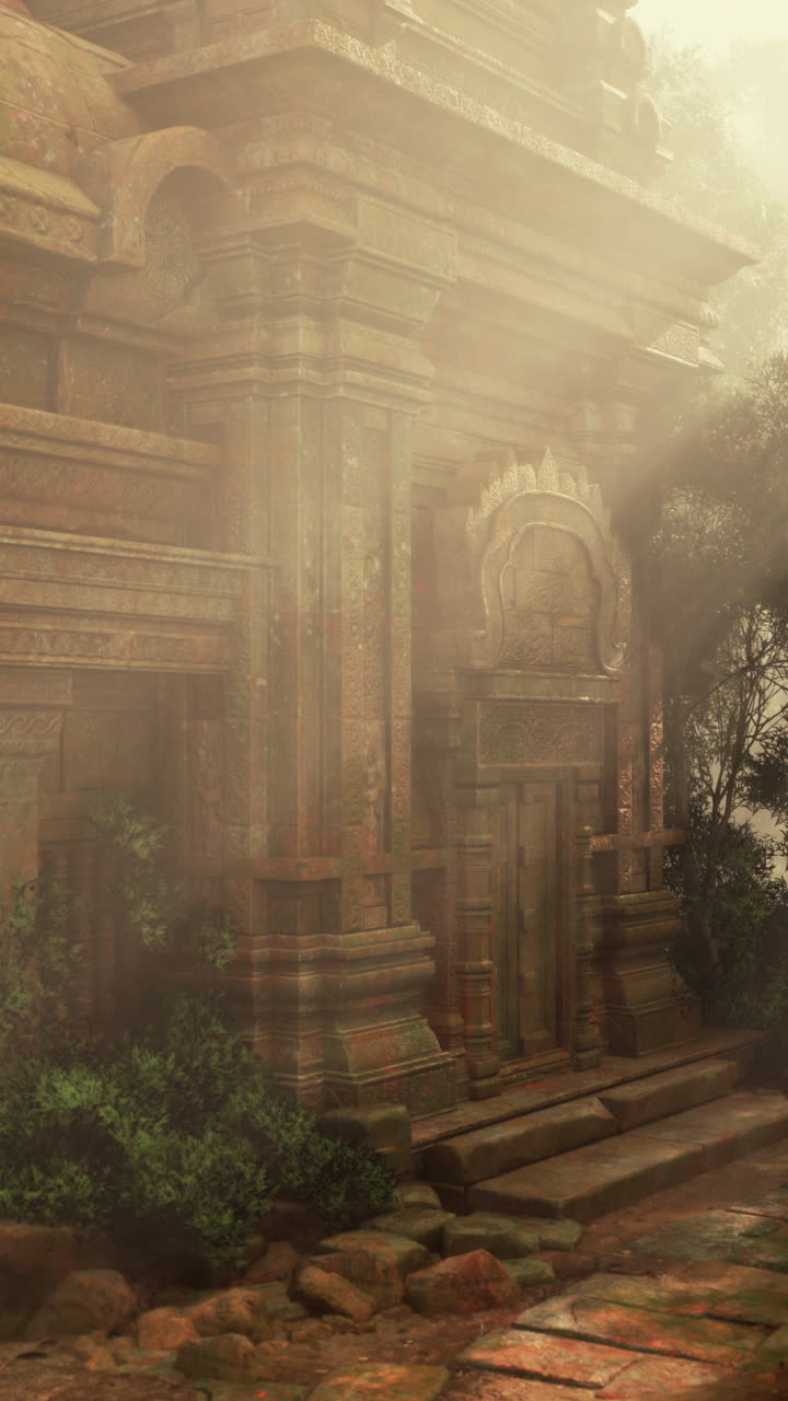 antiguas ruinas de templos en la jungla