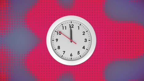 reloj analógico en un fondo de gradiente