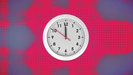 analogue clock on a gradient background