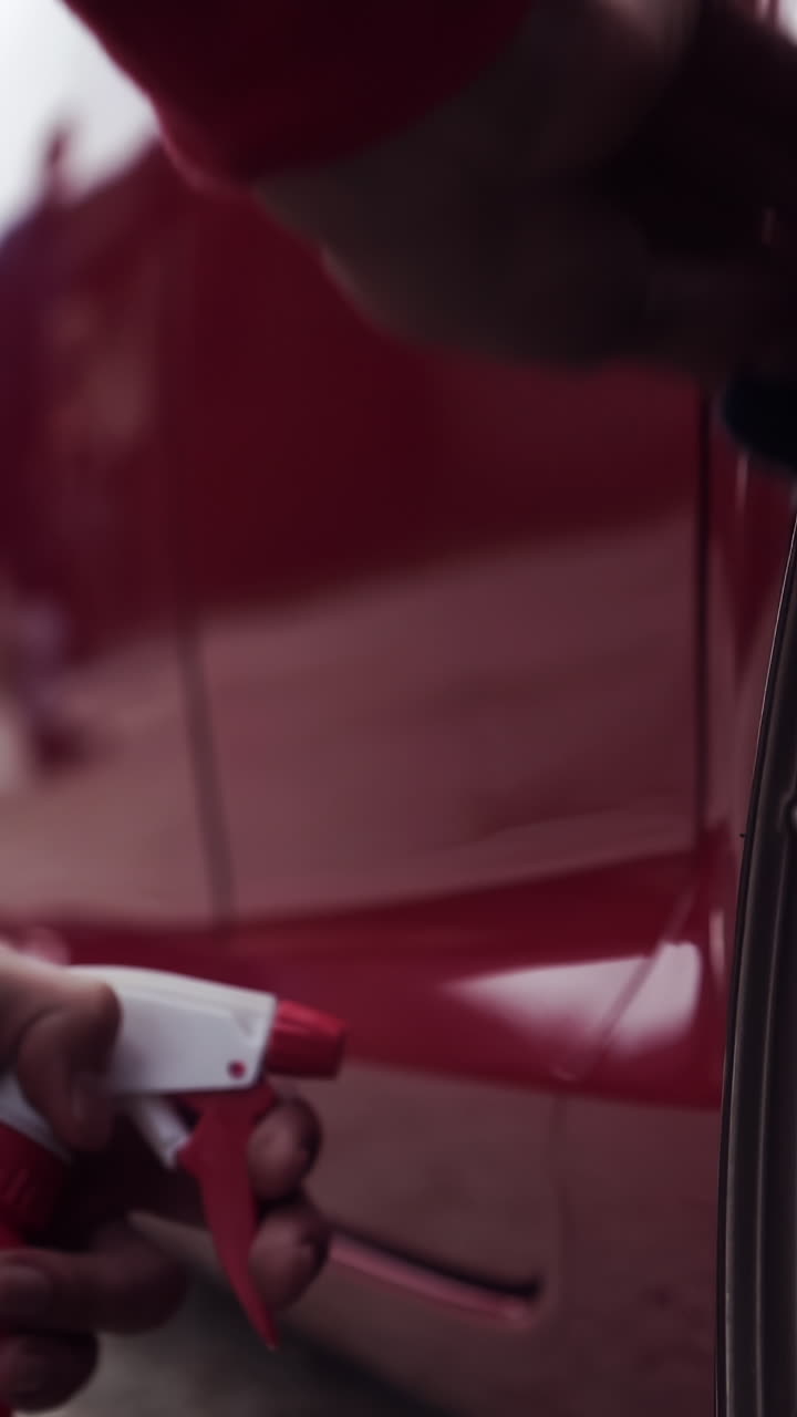 Car Detailing and Wheel Close-up