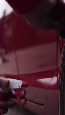 car detailing and wheel close-up