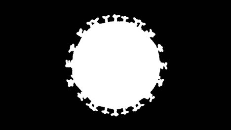 ciclo cerrado de una sola célula del virus corona