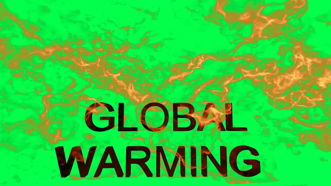 지구 온난화가 불로 묘사된 것