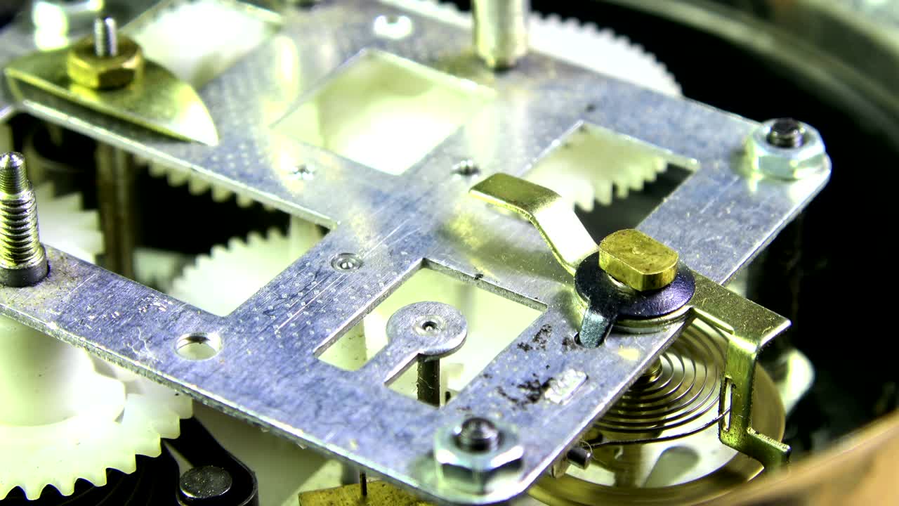 mecanismo de reloj mecánico de época