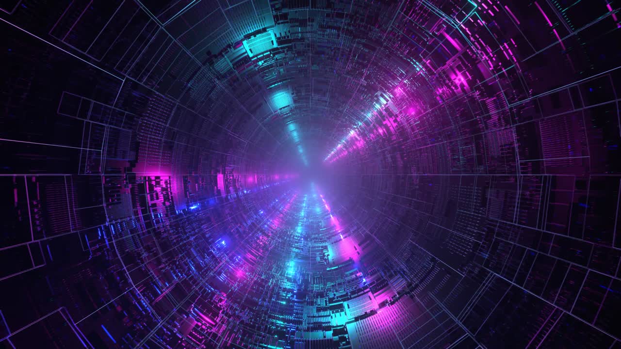 moviendo la cámara en un cable futurista.