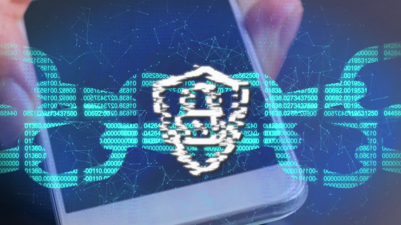 클럭 체인과 연결 네트워크 및 결제 터미널에 대한 보안  ⁇ 락의 애니메이션