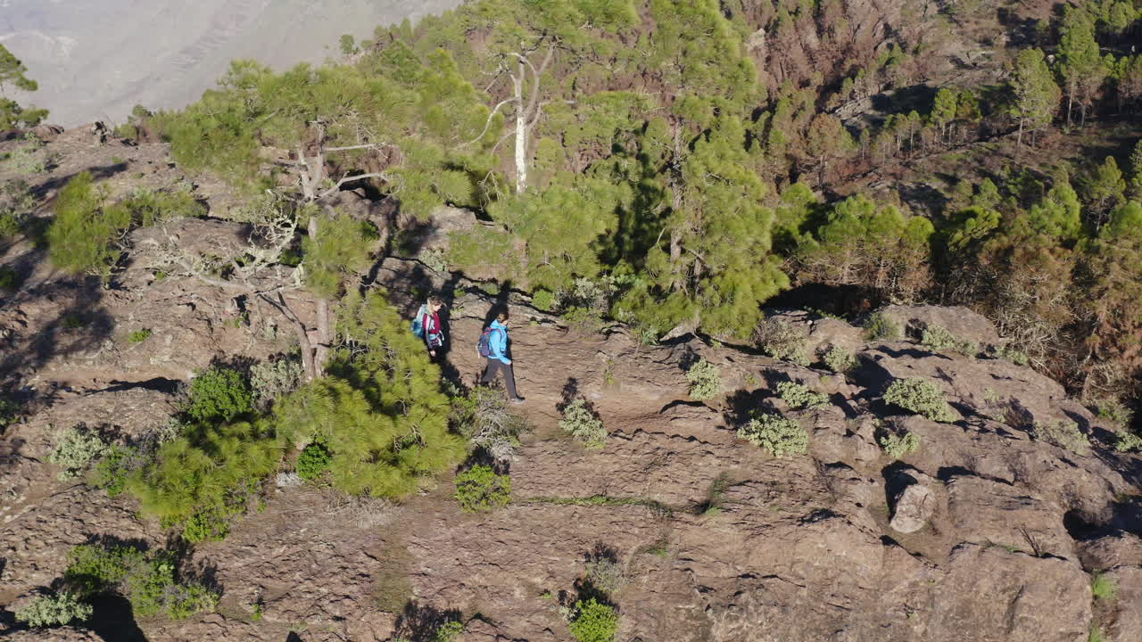 Hiking Adventure on Mountain Ridge