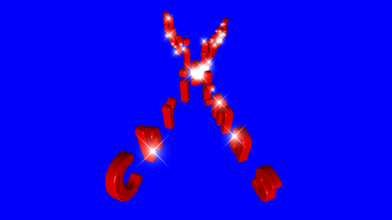반이는 입자와 함께 회전하는 은 크리스마스 캐릭터의 루프 비디오입니다.