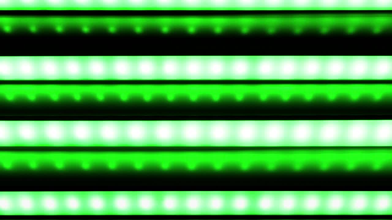 led stript dos líneas de bucle de color rgb