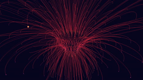 abstrakte geometrische form mit neonlinien in der galaxie