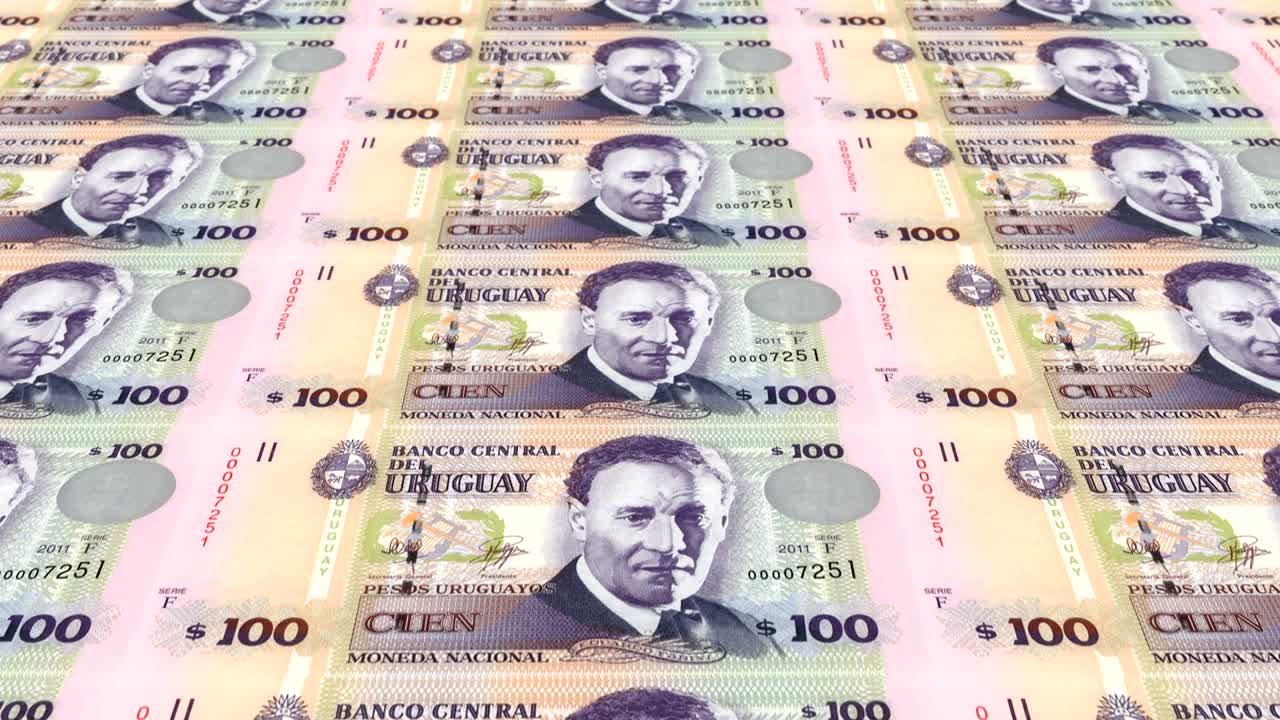 100 우루과이 페소의 지폐, 현금, 루프