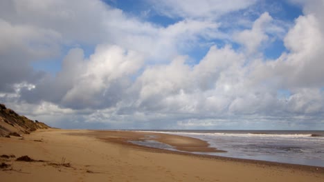 hemsby beach and sandunes, with sea on bottom third