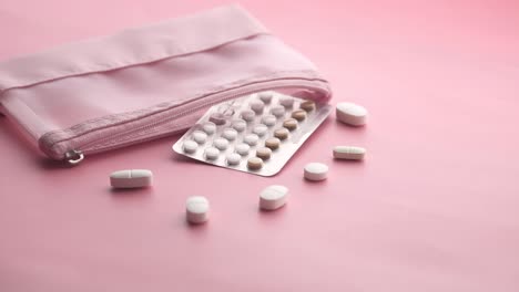 birth control pills and case