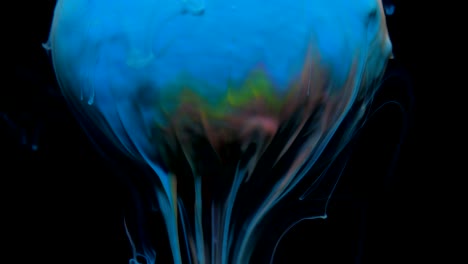 textura de pintura acrílica con patrón de mármol. difusión de tinta de colores abstractos flujo de movimiento psicodélico. pintura acríclica. superficie hipnótica fantástica. metamorfosis de pintura de colores abstracta estructurada.