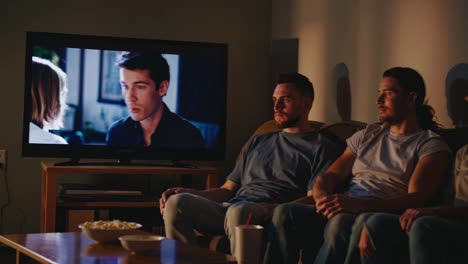 friends watching movie night