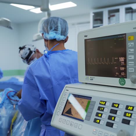 surgery in the operating room