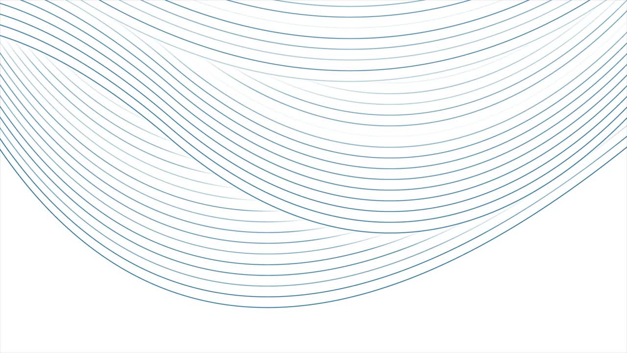 Blue minimal wavy lines abstract futuristic tech motion background