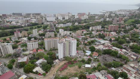 aerial view of urbanization caraballeda: cityscape and residential area
