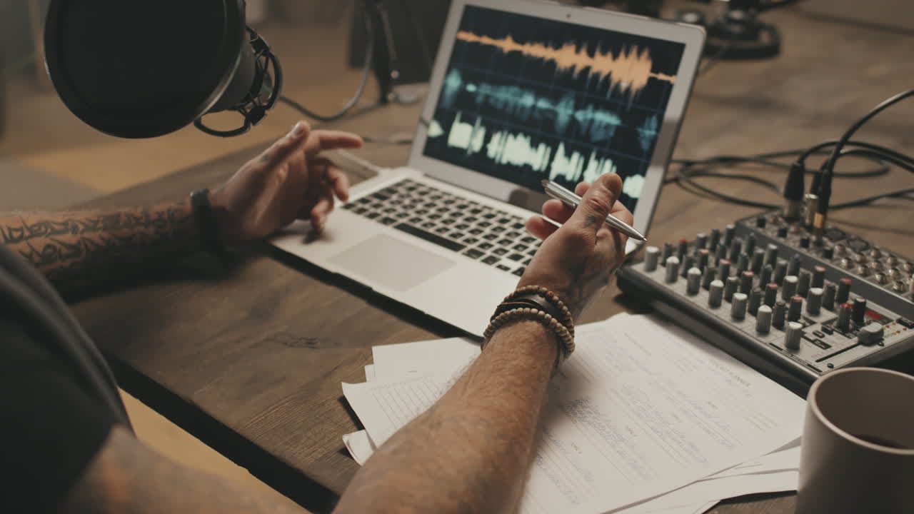 Guy Recording Podcast