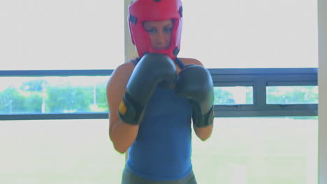 video of woman boxing