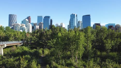 Centro-De-Calgary,-Alberta,-Horizonte-De-Canadá