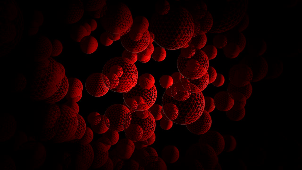 esferas giratorias en 3d