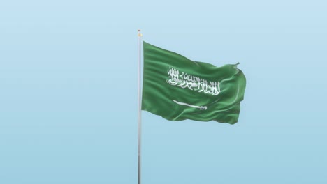 saudi arabia  flag with alpha