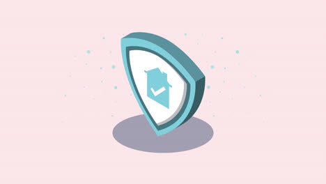 house protection shield icon