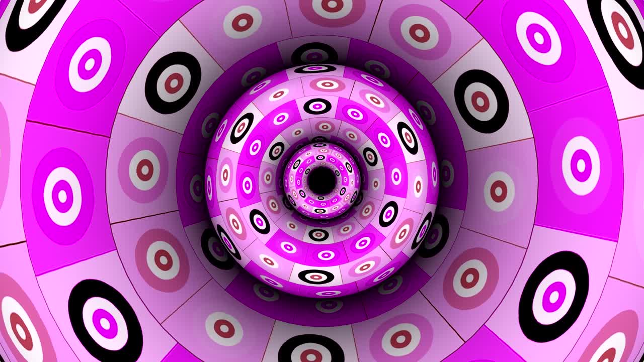 Circles Patterns Rose Motion Background