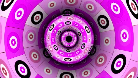 círculos patrones rosa movimiento fondo