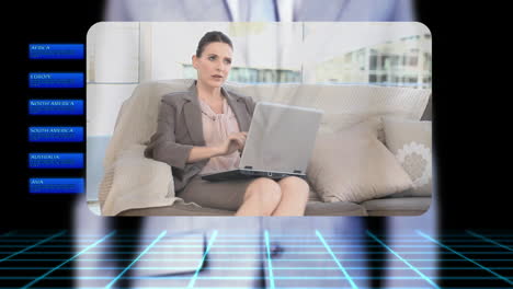hombre de negocios animando videos de negocios