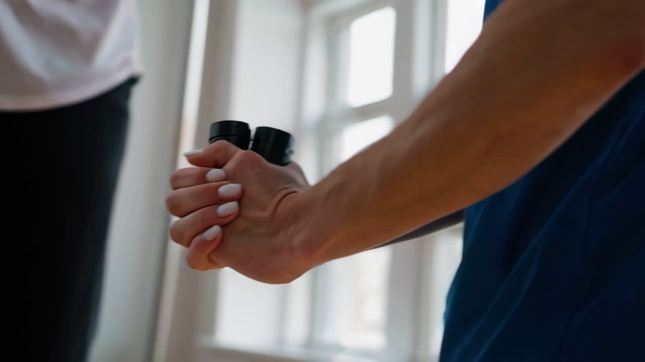 sesión de fisioterapia