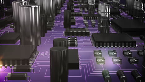 Close-up of electronic circuit board