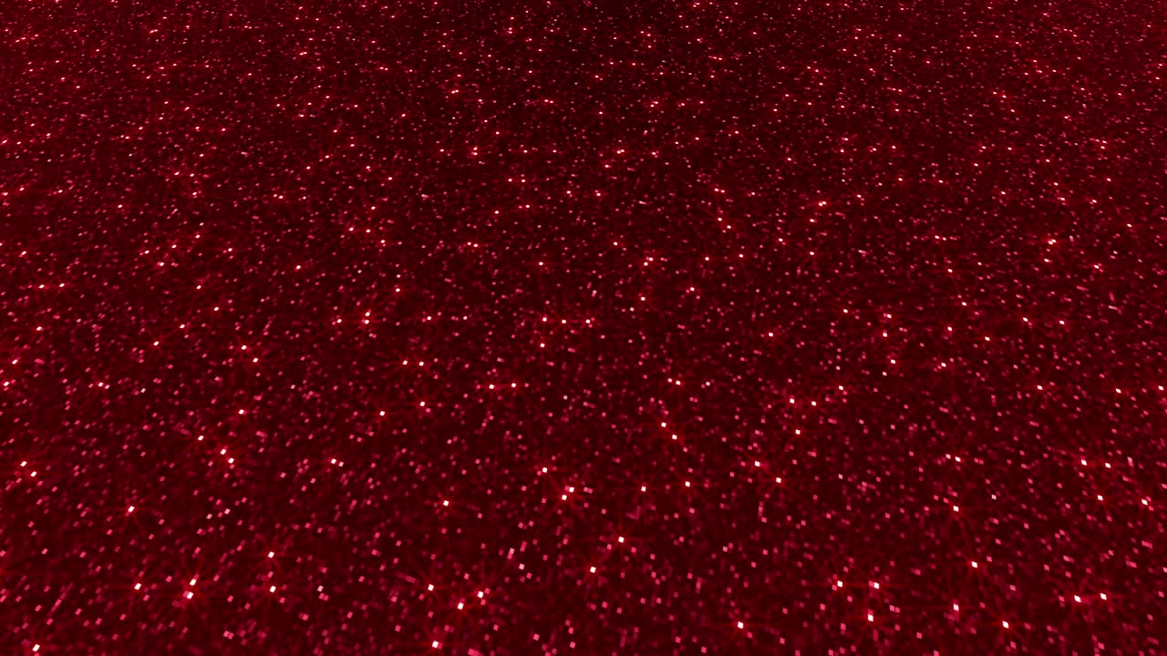 Sfondo di polvere glitterata rossa per festival, feste, eventi. Texture glamour dorata. Animazione in loop 4k.