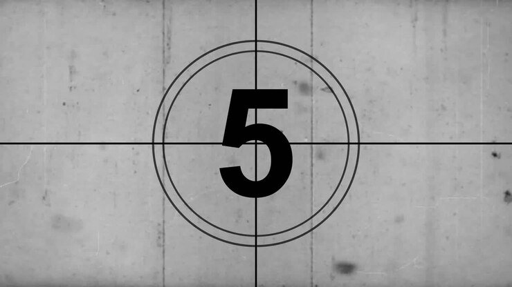 Vintage Film Countdown Sequence