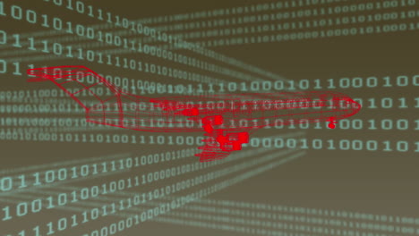 animación del plano digital sobre el procesamiento de datos