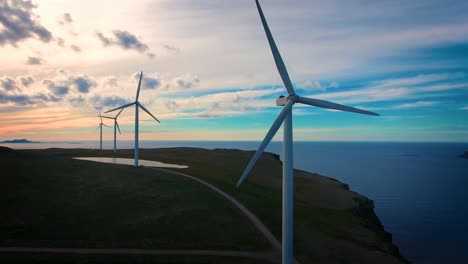 molinos de viento para la producción de energía eléctrica havoygavelen parque de molinos de viento noruega