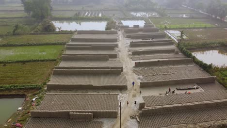 the brick industry developed around the alluvial soil along the ganga river