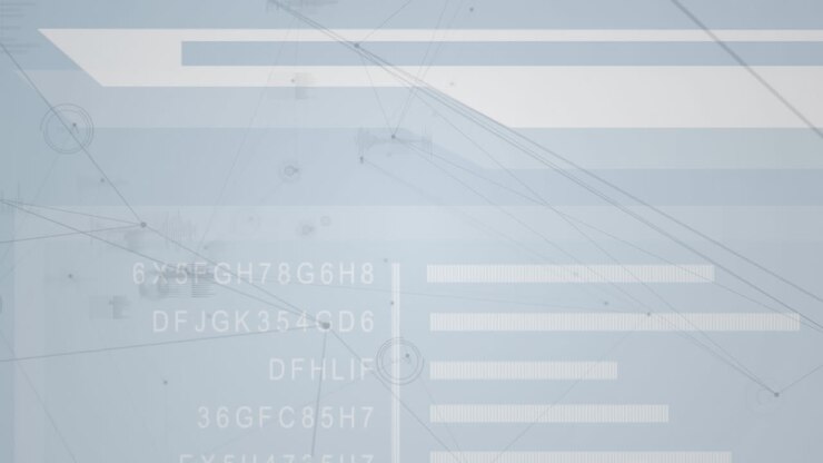 Animation of network of connections over data processing