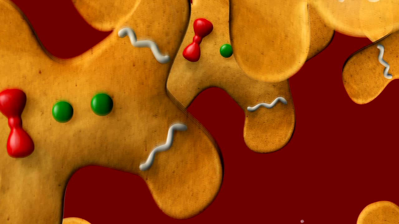 크리스마스 진저브레드맨 축제 애니메이션