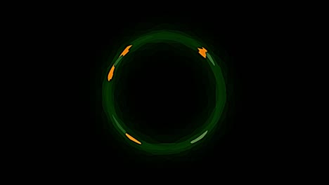 Animation-of-painted-pulsing-ring-with-and-black-background