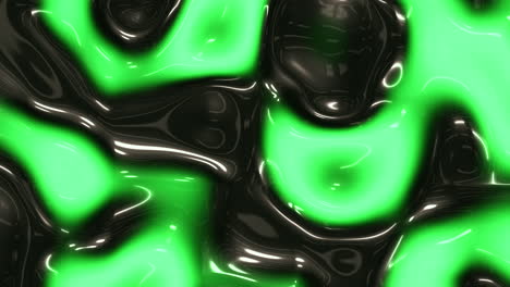 patrón abstracto de ondas verdes y negras con degradado de neón