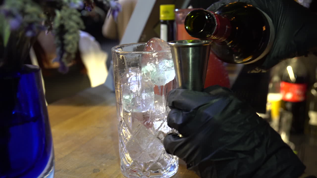 preparación de una bebida exclusiva