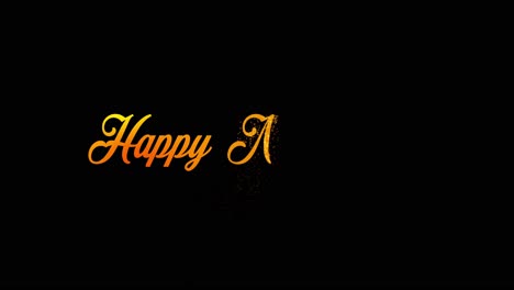 feliz año nuevo, hermosa animación tipográfica 4k
