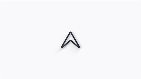 Line Swipe up animation button. Application and social network icons, swipe up for advertising. Social media scroll arrows. 4K video animation with alpha channel