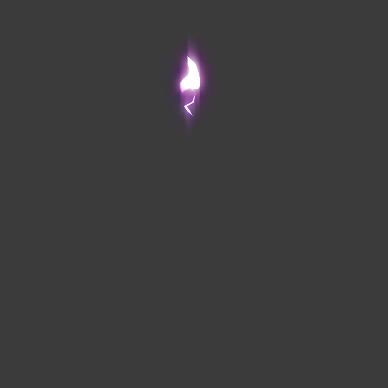 Purple Glowing Arrow and Electric Spark Effect