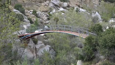 the famous rainbow bridge which goes over deep creek in southern california