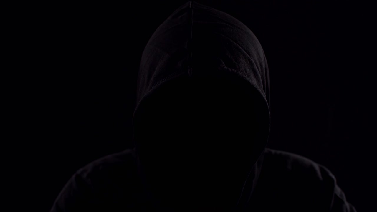 Hacker Using Laptop Computer Hacking